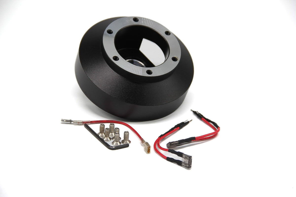 Htostar Racing Steering Wheel Hub Adapter – Polished Short Hub For 5 & 6 Hole Wheels