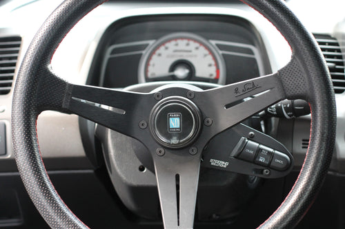 Aftermarket Nardi Steering Wheel with Steering Solutions Steering Single Side Control Relocation Kit